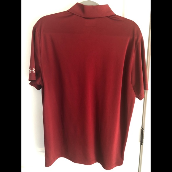 Under Armour Mens South Carolina Polo Garnet Medium - Picture 3 of 3